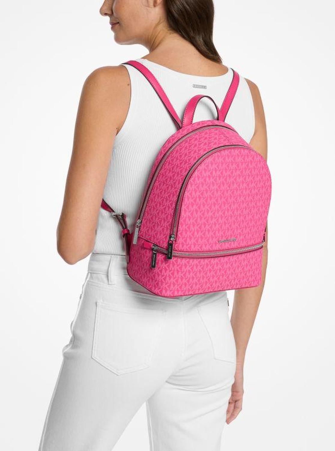 Rhea Medium Signature Logo Backpack