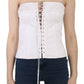 Dolce & Gabbana Elegant White Strapless Corset Top