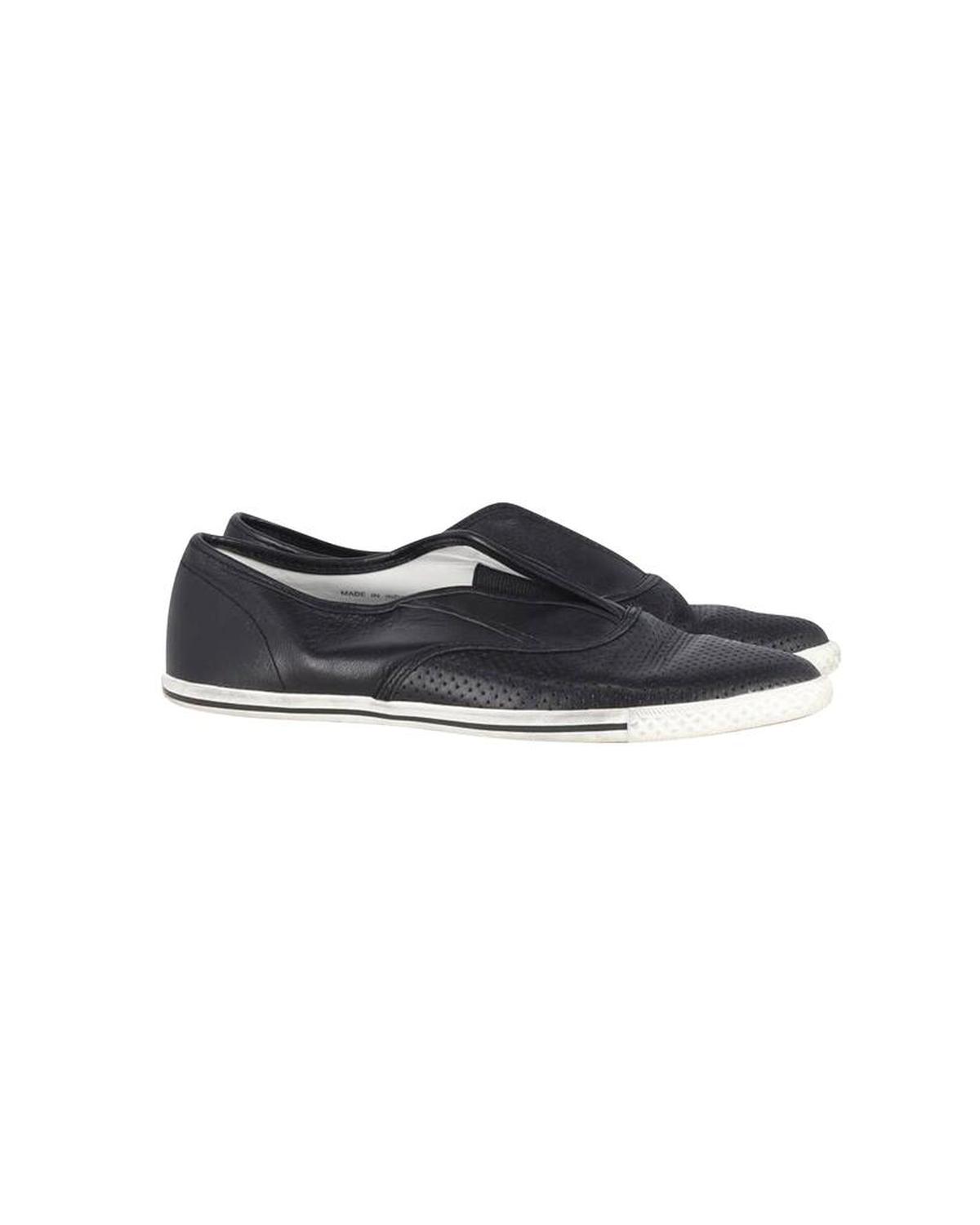 Marc by Marc Jacobs Slip On Sneakers in Black Leather