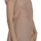 PINK MEMORIES Elegant Cream Lace Round Neck Blouse