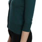 PINK MEMORIES Chic Blue Green Cotton Cardigan Top