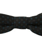 Dolce & Gabbana Elegant Gray Silk Patterned Bow Tie