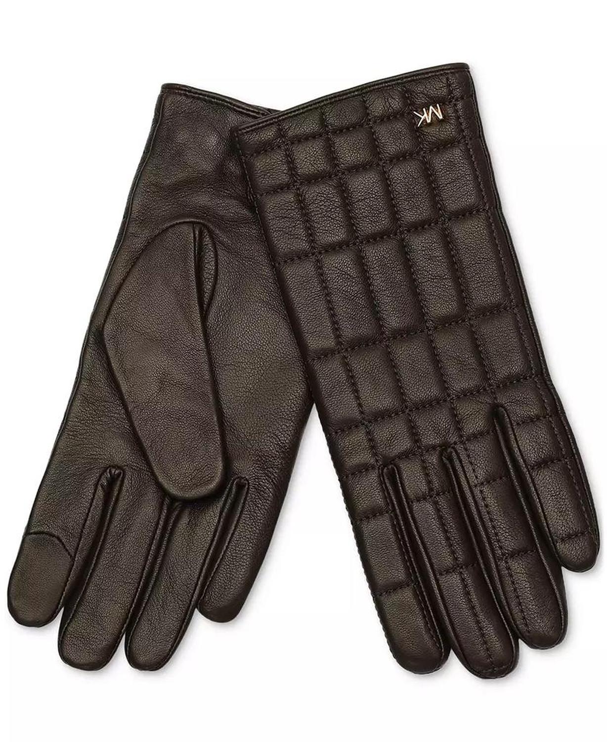 MICHAEL Women's Quilted Leather Tech Gloves