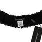 Dolce & Gabbana Elegant Black Lambskin Scarf