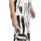 Dolce & Gabbana Chic Monochrome Sheath Midi Dress