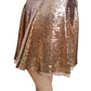 Dolce & Gabbana Gold Sequined High Waist Skirt