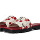 Florence Sandal with Cherry Print