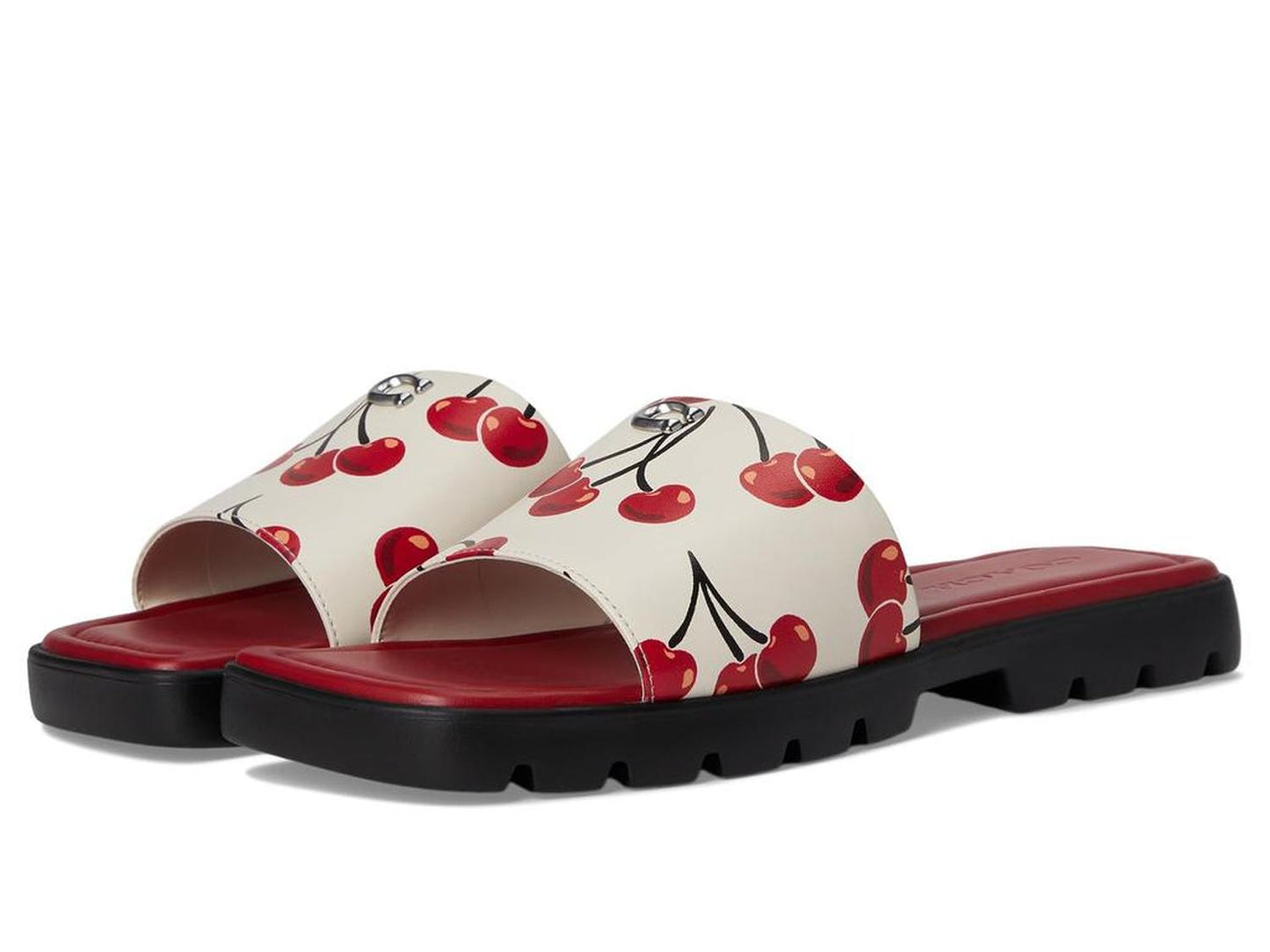 Florence Sandal with Cherry Print