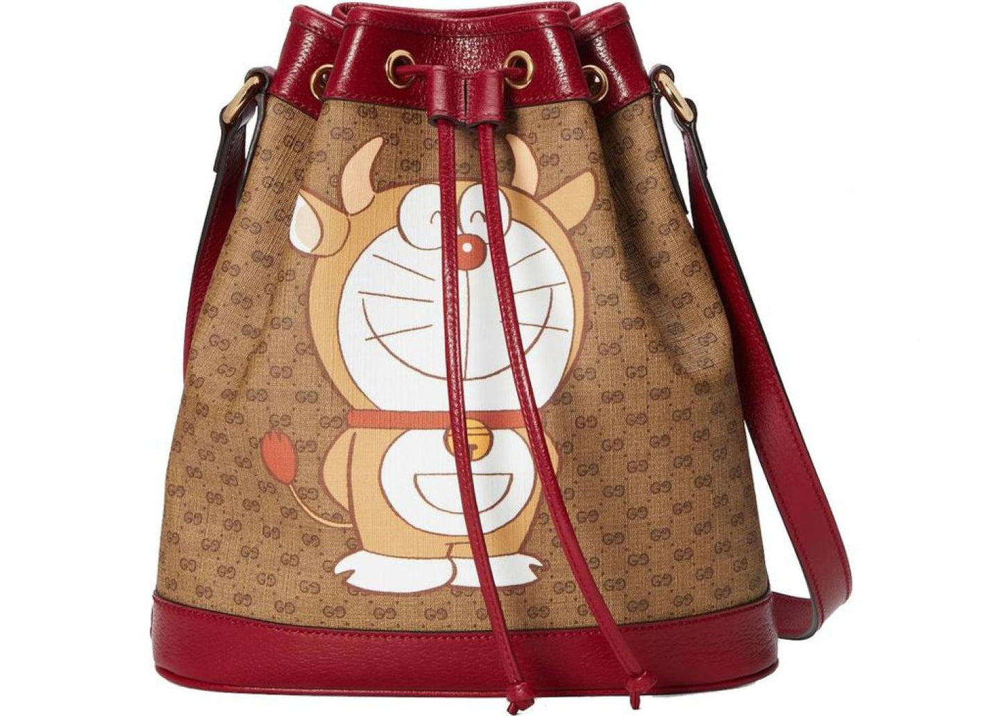 Gucci Doraemon Printed Bucket Bag