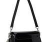 Black 'The Patent Leather Clover' Shoulder Bag