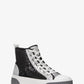 Gertie Two-Tone Sequined Canvas High-Top Sneaker