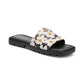 Women's Florence "C" Mother's Day Lug-Sole Slip-On Slide Flat Sandals