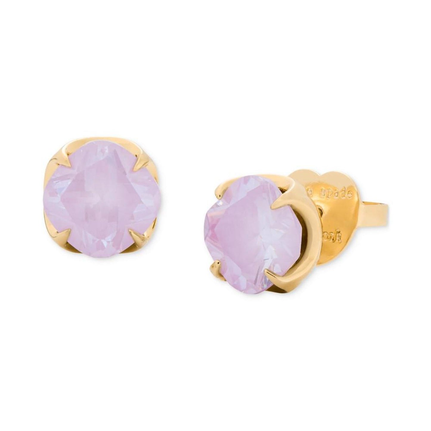 Gold-Tone Cubic Zirconia Flower Stud Earrings