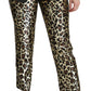 Dolce & Gabbana Chic High Waist Leopard Sequin Pants