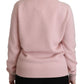 Dolce & Gabbana Cashmere-Blend Pink Crew Neck Sweater