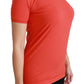 Dolce & Gabbana Elegant Red Crewneck Short Sleeve Tee