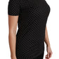 Dolce & Gabbana Chic Black Dotted Crewneck Cotton Tee