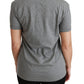 Dolce & Gabbana Chic Gray Amore Patch Crewneck Tee