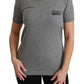 Dolce & Gabbana Chic Gray Amore Patch Crewneck Tee