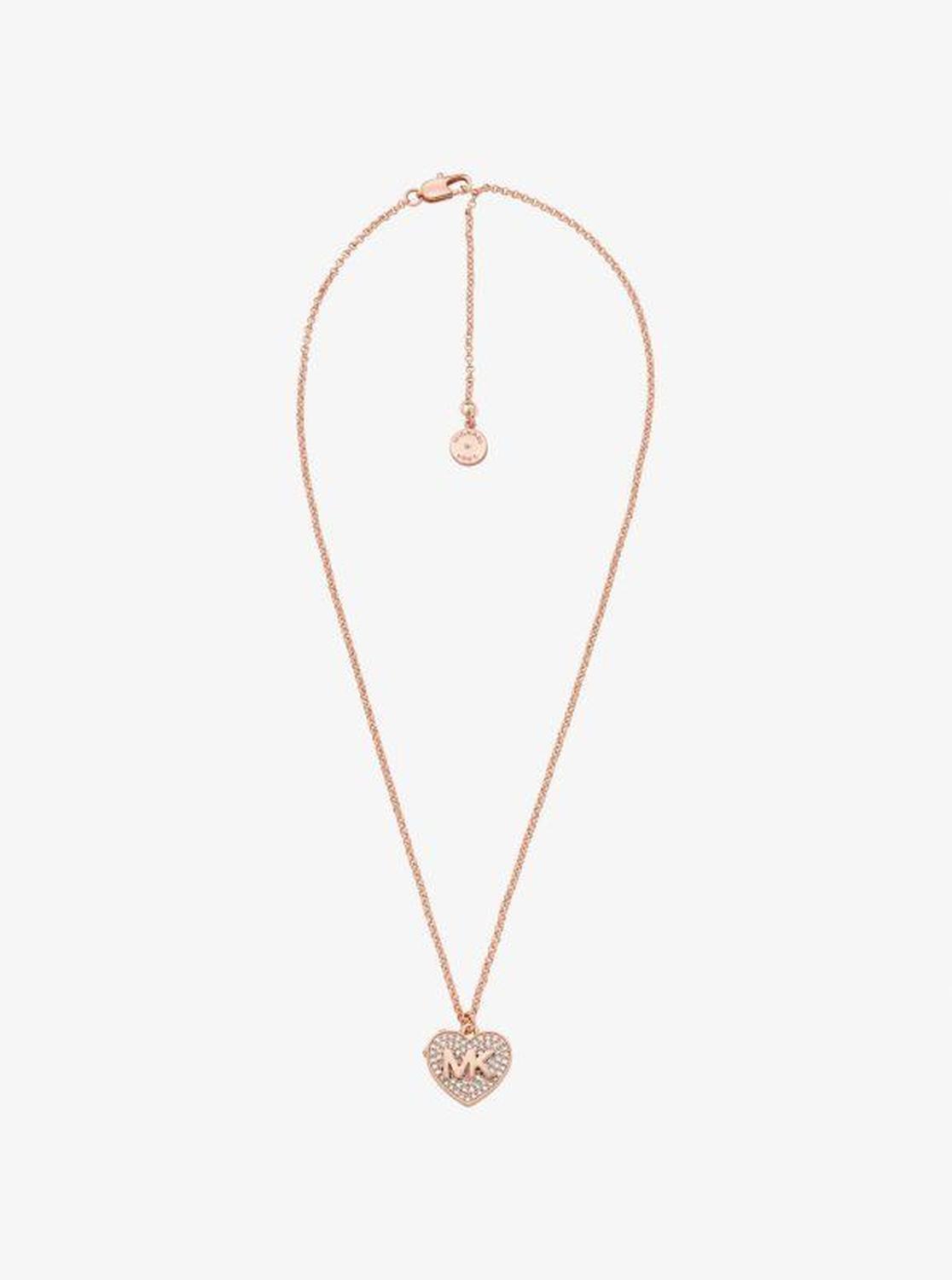 Pavé Heart Locket Necklace