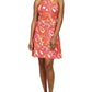 Womens Mini Printed Halter Dress