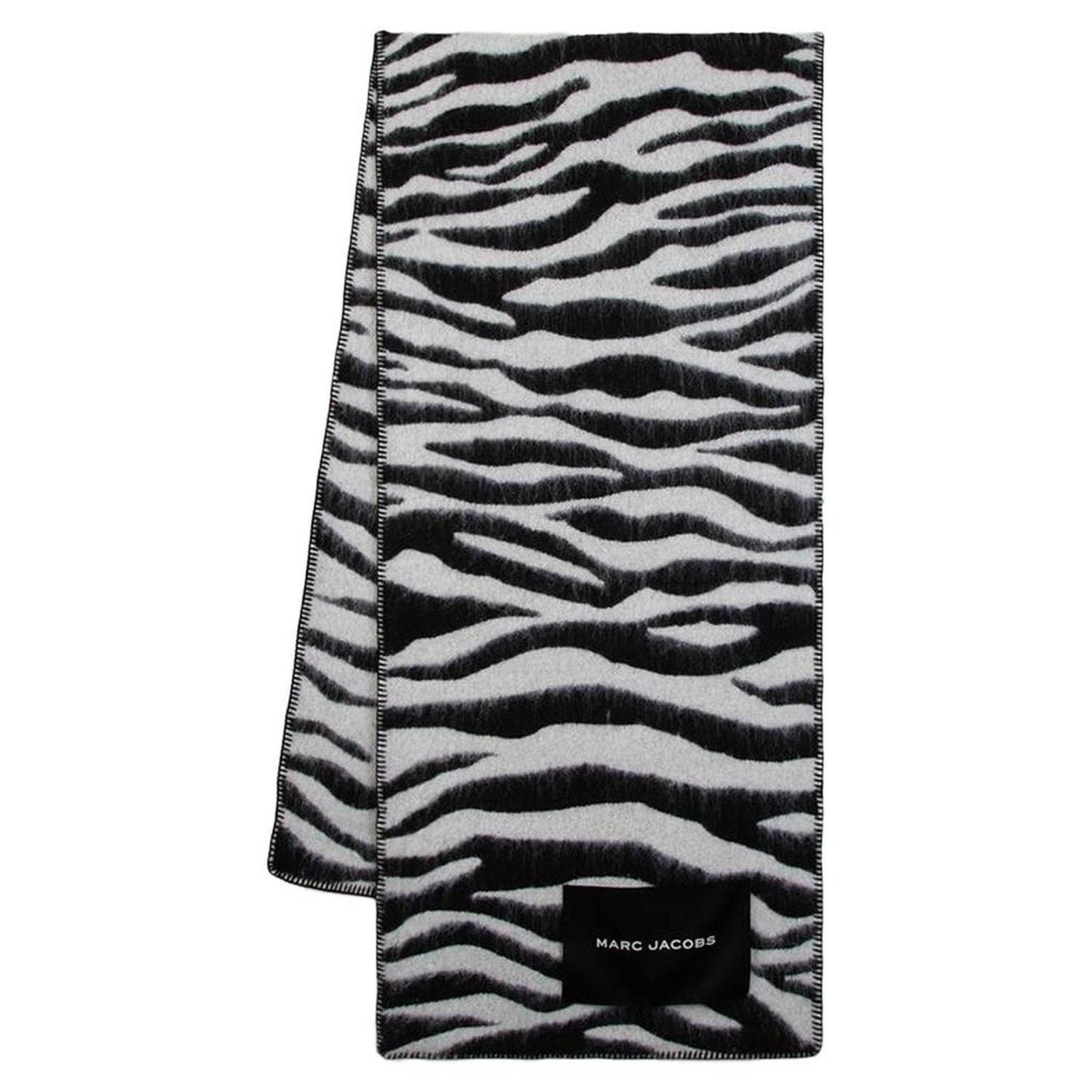 Zebra Scarf - Marc Jacobs - Wool - Black