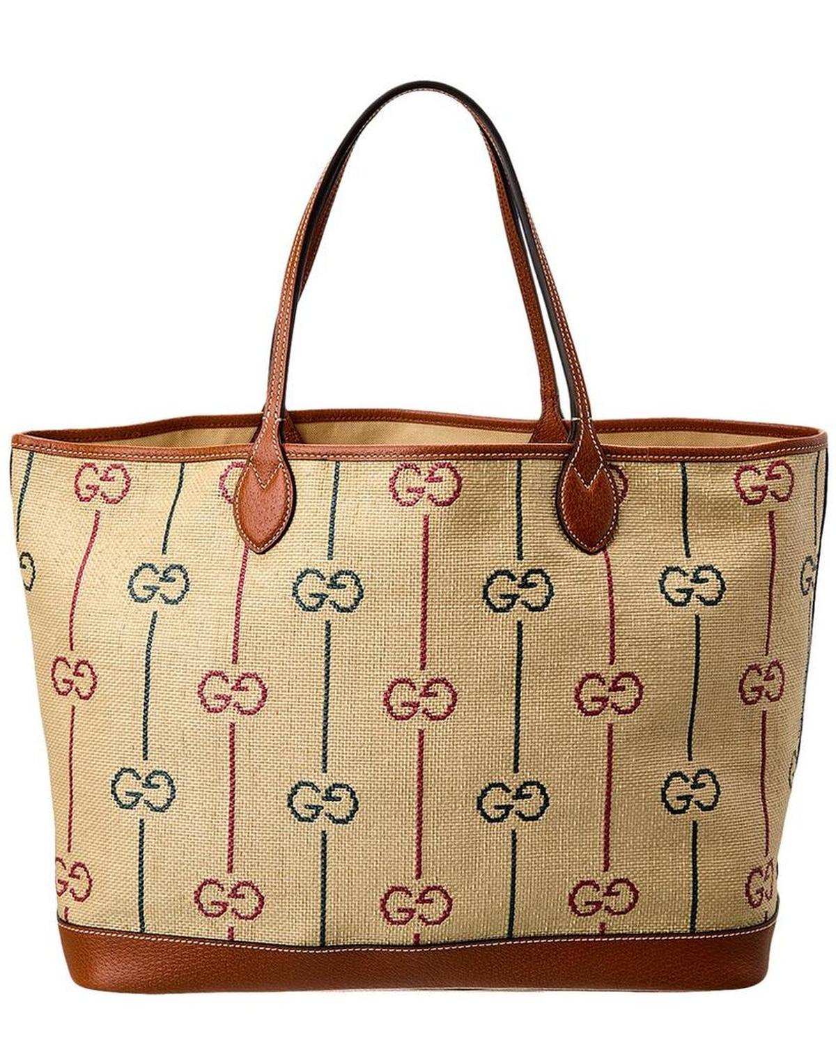 Gucci Ophidia Large GG Canvas & Leather Tote