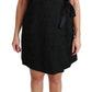 Dolce & Gabbana Elegant Black Jacquard Sheath Dress