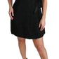 Dolce & Gabbana Elegant Black Jacquard Sheath Dress