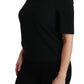 Dolce & Gabbana Elegant Black Stretch Blouse Top