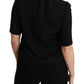 Dolce & Gabbana Elegant Black Stretch Blouse Top