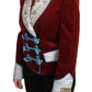 Dolce & Gabbana Opulent Red Baroque Detail Blazer