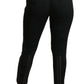 Dolce & Gabbana Elegant High Waist Skinny Black Brocade Pants