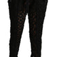 Dolce & Gabbana Chic Tapered High Waist Lace Pants