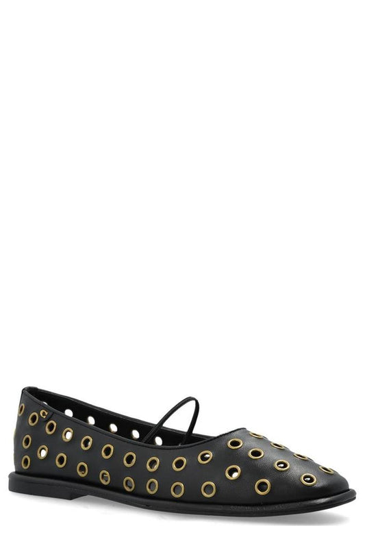 Coach Emilia Grommet Embellished Mary Jane Shoes