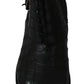 Dolce & Gabbana Elegant Derby Brogue Boots in Exotic Leather