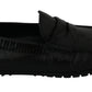 Dolce & Gabbana Exquisite Black Lizard Leather Loafers