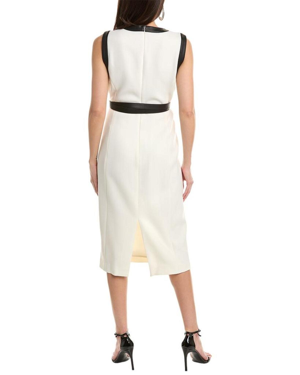 Michael Kors Crepe Wool-Blend Sheath Dress