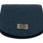 Dolce & Gabbana Sleek Blue Caimano Condom Case Wallet