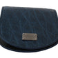 Dolce & Gabbana Elegant Blue Caimano Leather Condom Case Wallet