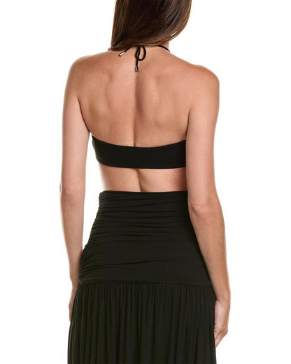 Michael Kors Collection Jersey Halter Bandeau Top