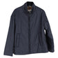 The Cube Padded Zipped Jacket in Navy Blue Polyester