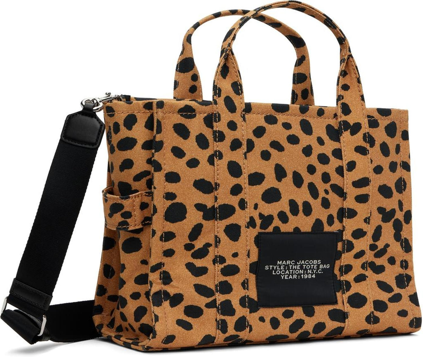 Tan & Black 'The Cheetah Canvas Medium' Tote