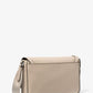 Edison Mini Scratch-Resistant Crossgrain Leather Crossbody Bag with Pouch