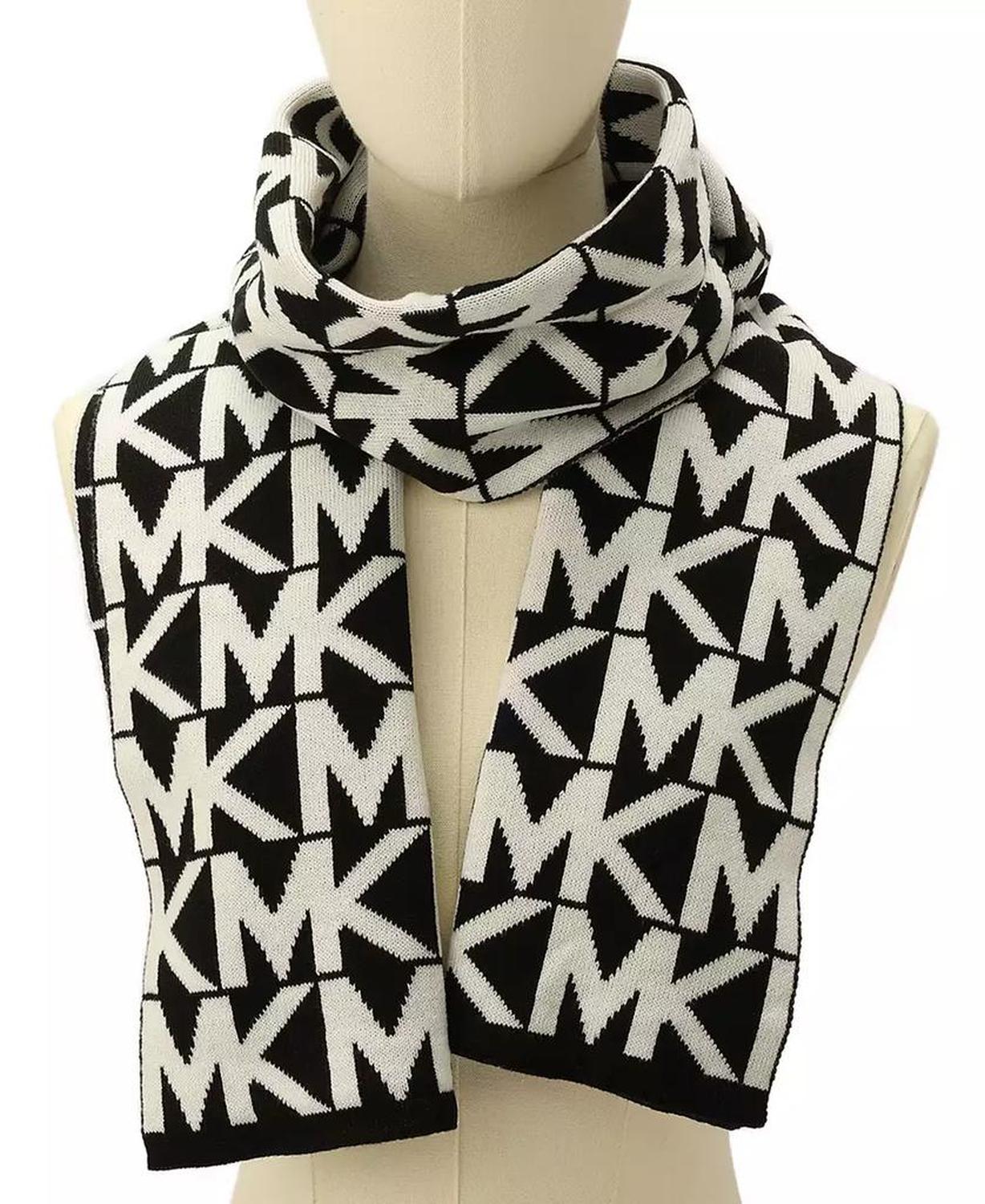 MICHAEL Major MK Repeating Logo Knit Scarf