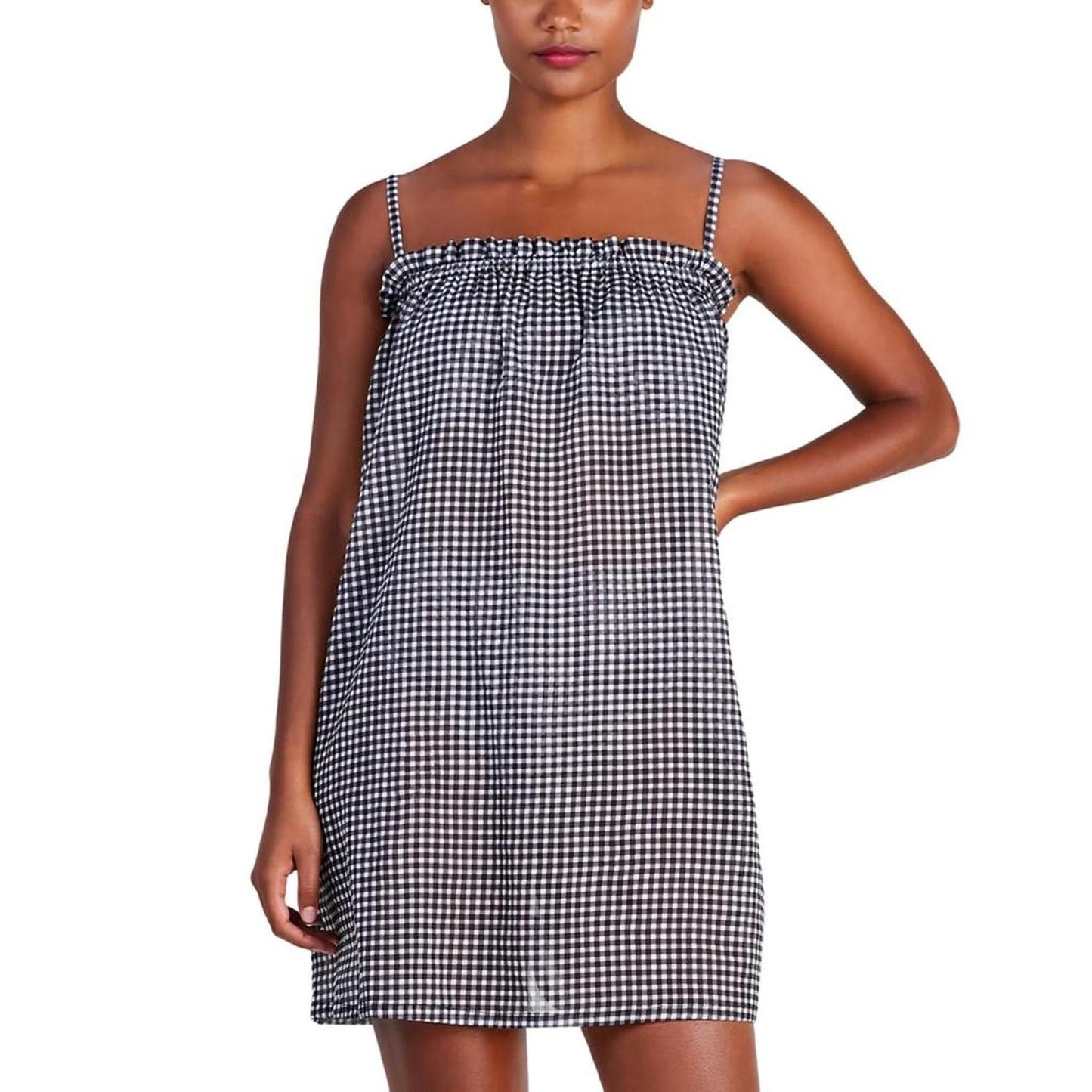 Womens Plaid Dress Cover-Up