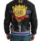 Dolce & Gabbana Elegant Multicolor Motive Bomber Jacket