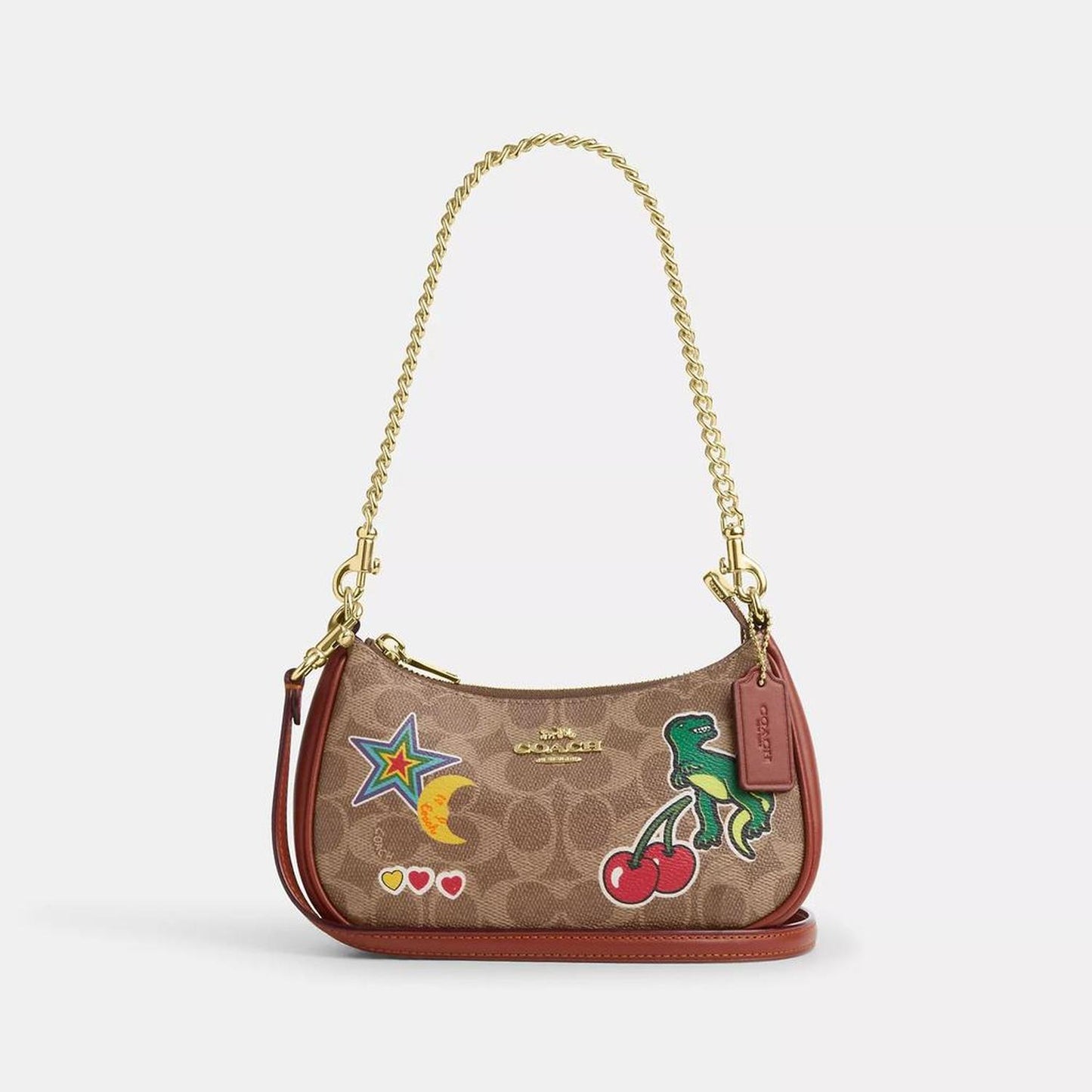 Coach Outlet Teri Mini Crossbody Bag In Signature Canvas With Sticker Print