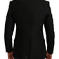 Dolce & Gabbana Elegant Black Polka Dotted Wool Blend Blazer