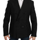 Dolce & Gabbana Elegant Black Slim Fit Formal Blazer